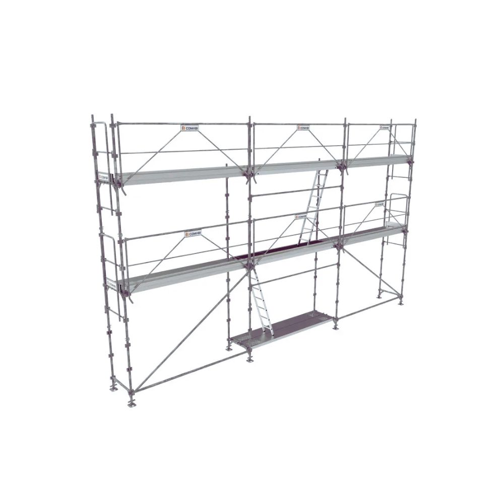 Échafaudage 60m² R200 Progress PRIMO garde-corps Fusio + planchers acier TUBESCA COMABI - 0P000981