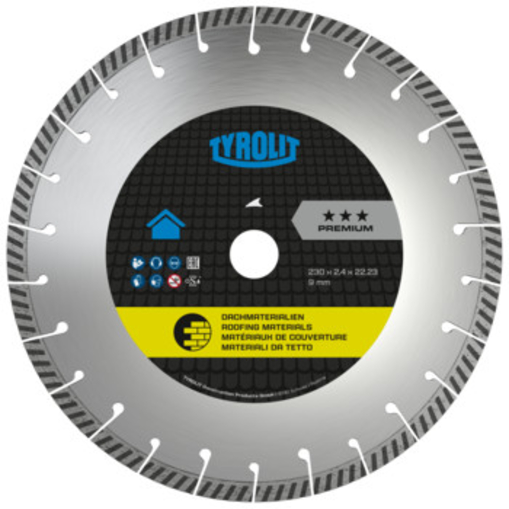 Disque diamant universel - sciage électro-portatif 230x2,4x22,2 PREMIUM TYROLIT - 103283