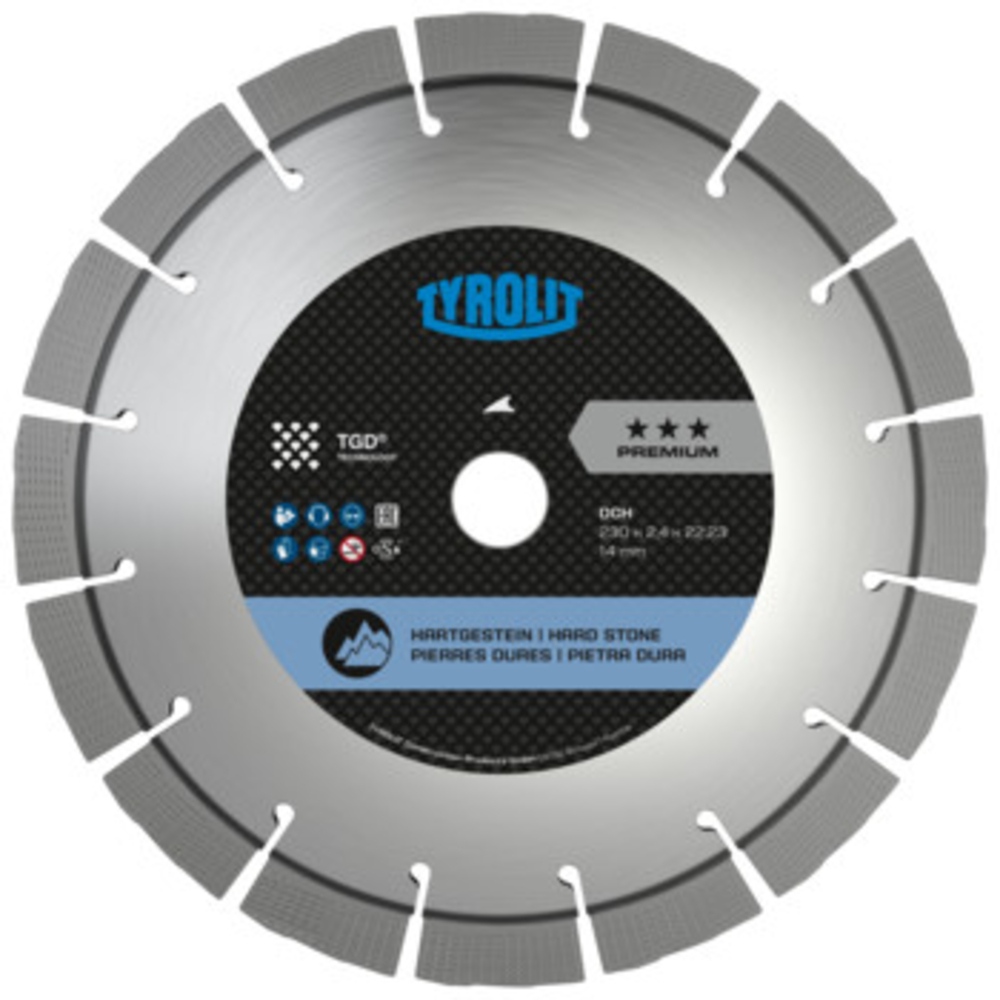 Disque diamant granit pour tronçonnage - sciageportatif 400x3,2x25,4 PREMIUM TYROLIT - 34462094