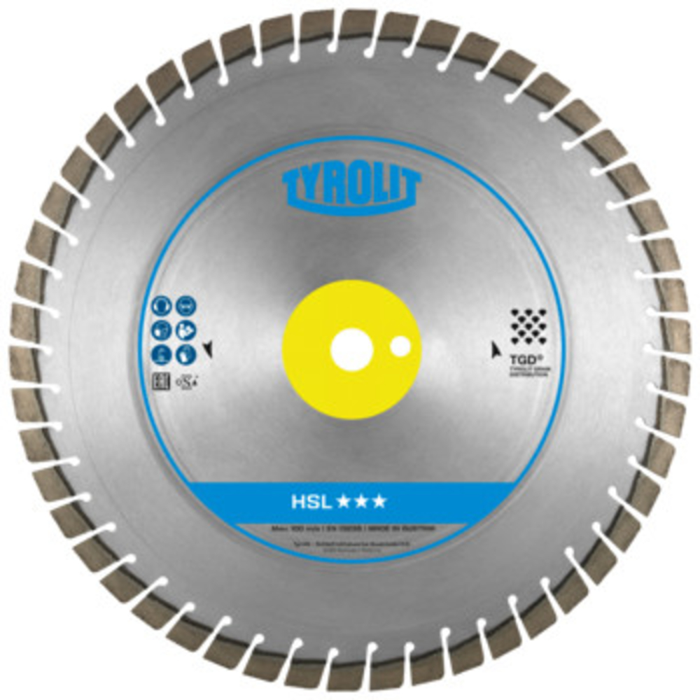 Disque diamant béton pour scies portatives diam. 416x2,8x25,4 PREMIUM TYROLIT - 732290