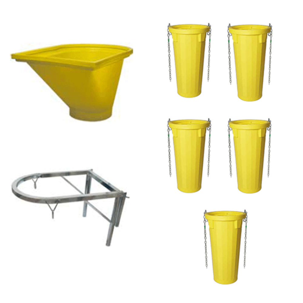 Goulottes à gravats - kit complet - longueur 6 mètres - LOT6GDE