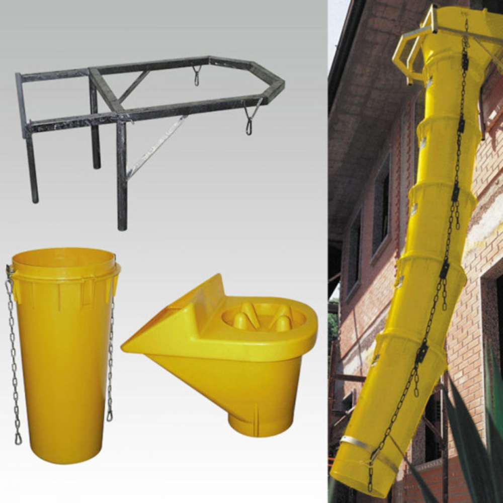 Ensemble de goulottes à gravats d'évacuation longueur 6M - LOT6GDS