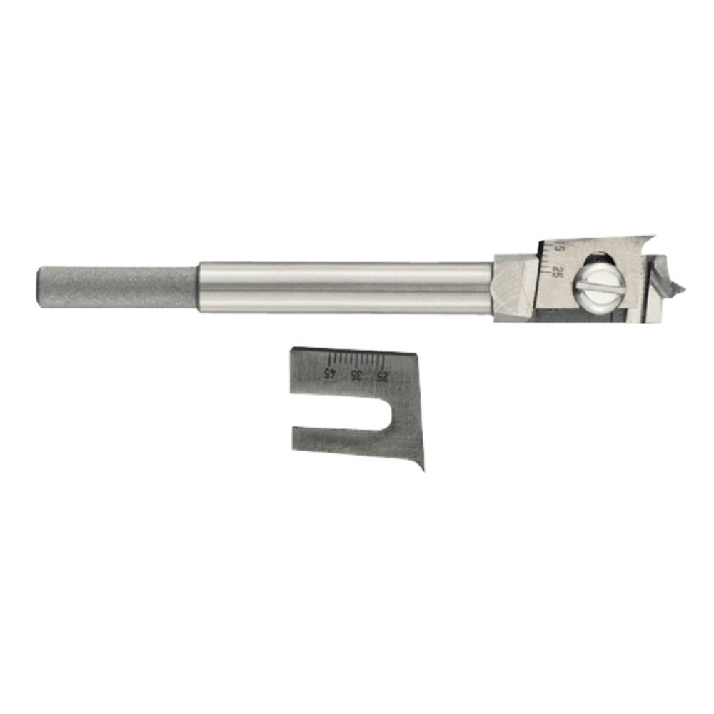 Mèche bois extensible 13/45 -Queue cylindrique (Blister) / L: 122 Ø: 15>45 TIVOLY - 10801021345