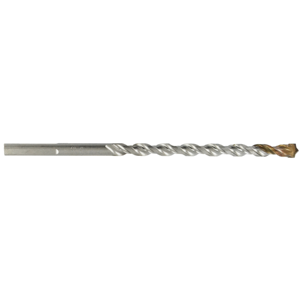 Foret bétons L200mm -Plaquette carbure pointe de centrage -Queue cylindrique 3 méplats / L: 200 Ø: 10 TIVOLY - 10913121000