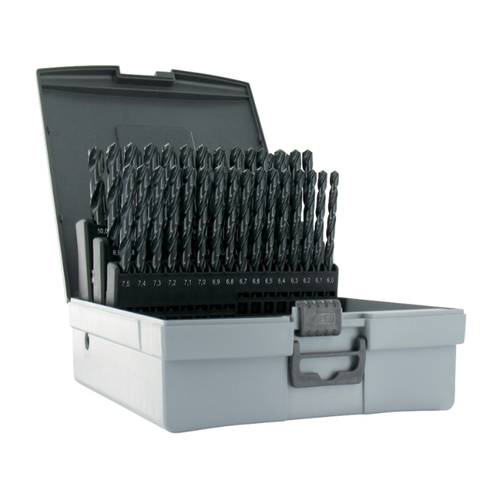 41 forets métaux HSS taillés meulés Ø 6 à 10mm par 1/10 TECHNIC TIVOLY - 11400170011