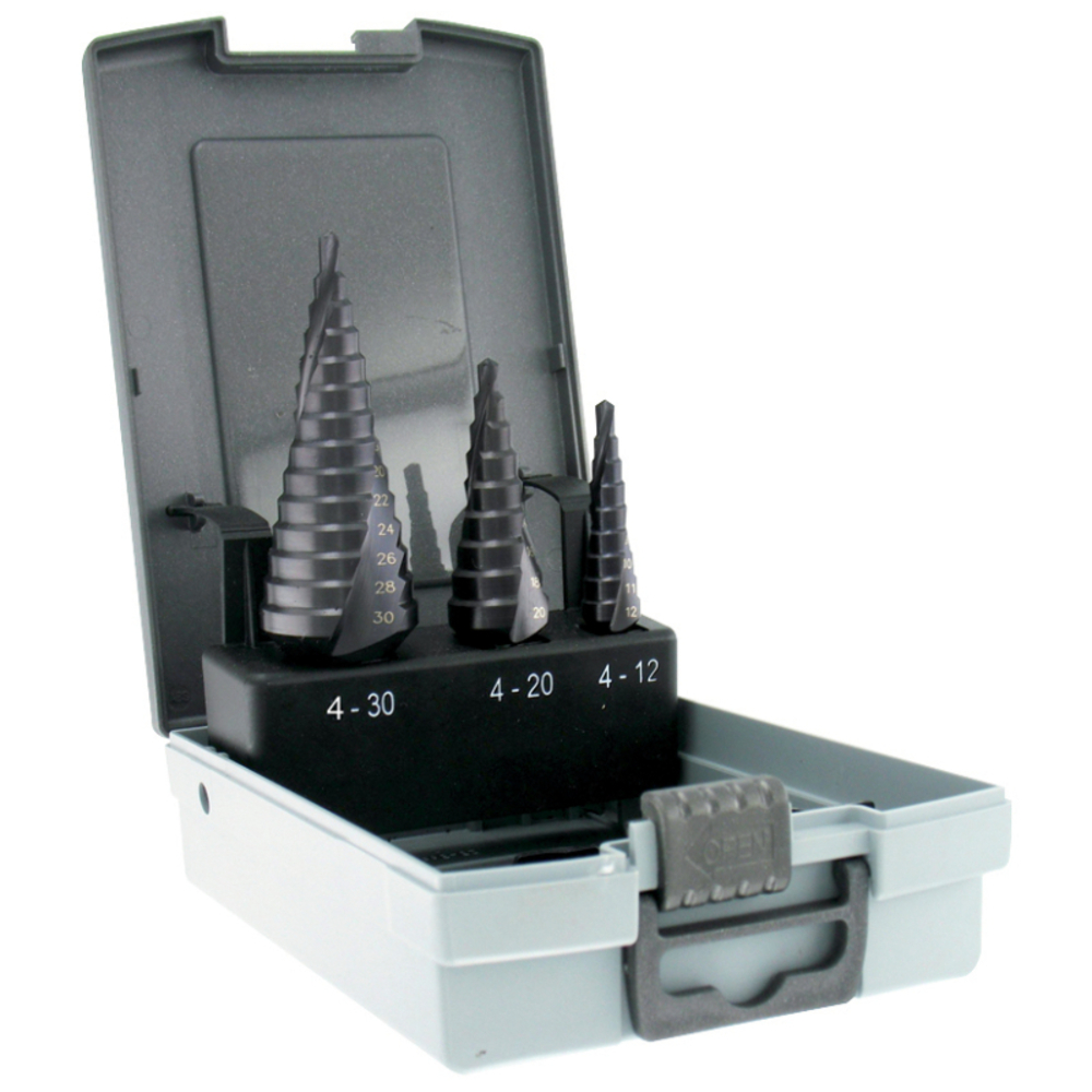 3 forets étagés HSS revêtus TiAlN Ø 4 à 30mm TIVOLY - 11438770001