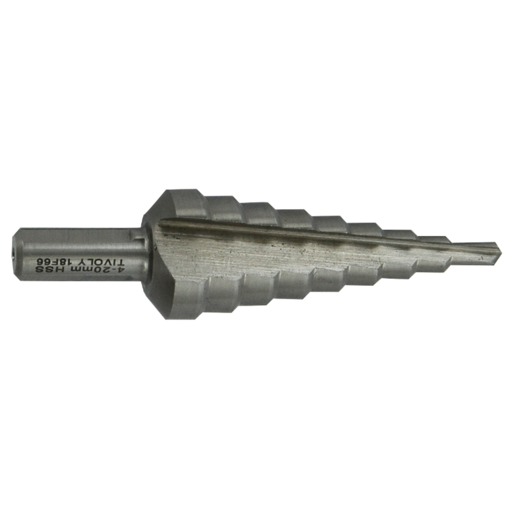 Foret conique étagé HSS -TivolyNorm -Goujures droites / ØMin/Max : 4/20 TIVOLY - 11448620420