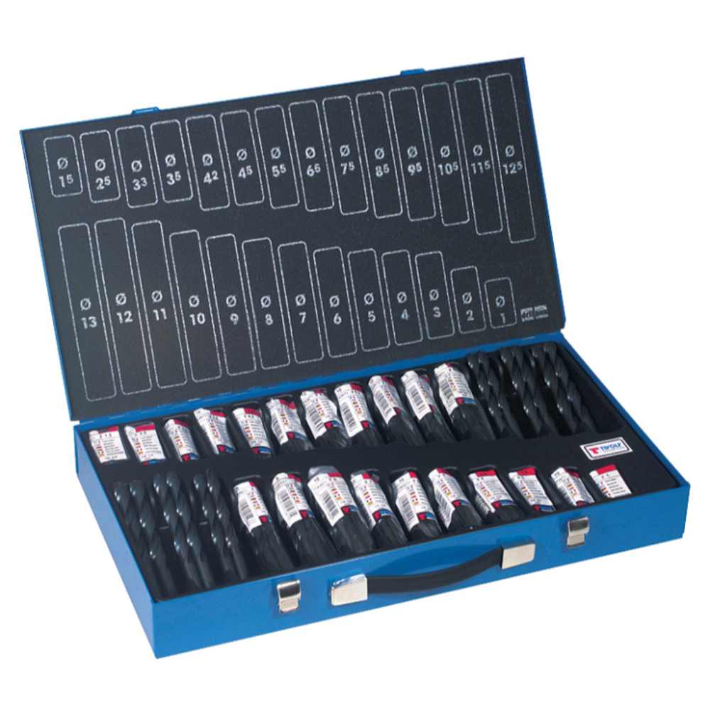 222 forets métaux HSS STEAM taillés meulés pointe en croix Ø 1 à 13 par 1/2 ESSENTIAL TIVOLY - 11453070026