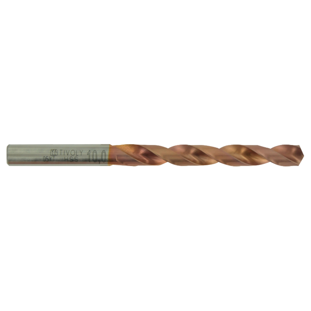 Foret métaux FURIUS taillé meulé HSS -Revêtu FUSIO -DIN338 -h8 -3xd -Pointe en croix Ø: 4 L: 75 TIVOLY - 11454110400