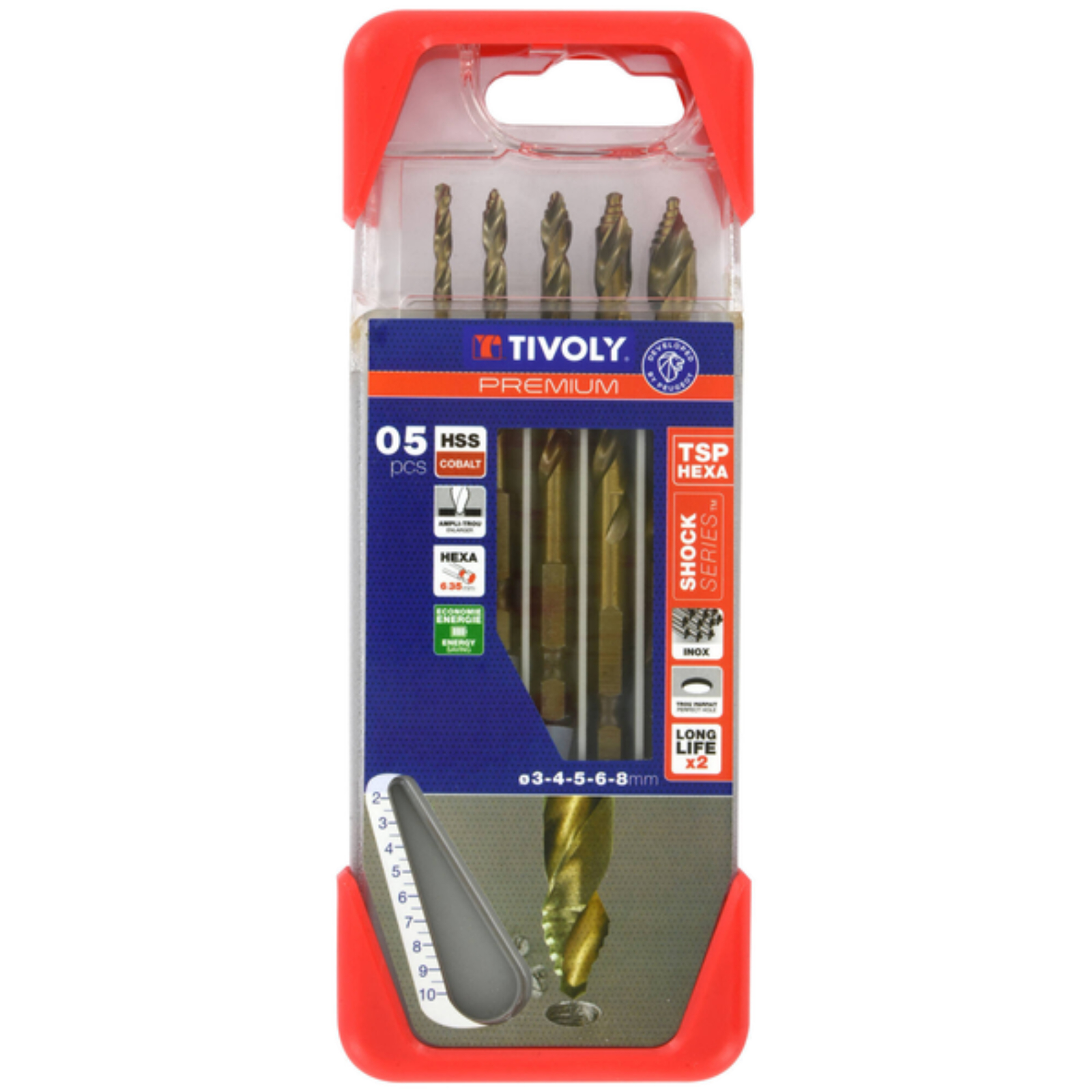 Foret métaux TSP HSS Cobalt queue hexagonale TIVOLY 11457370002