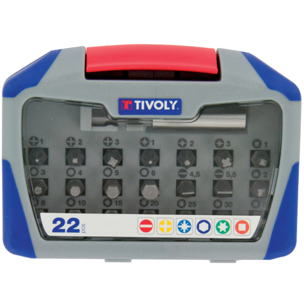 22 pièces -21 embouts standard + 1 porte-embout TIVOLY - 11501572002