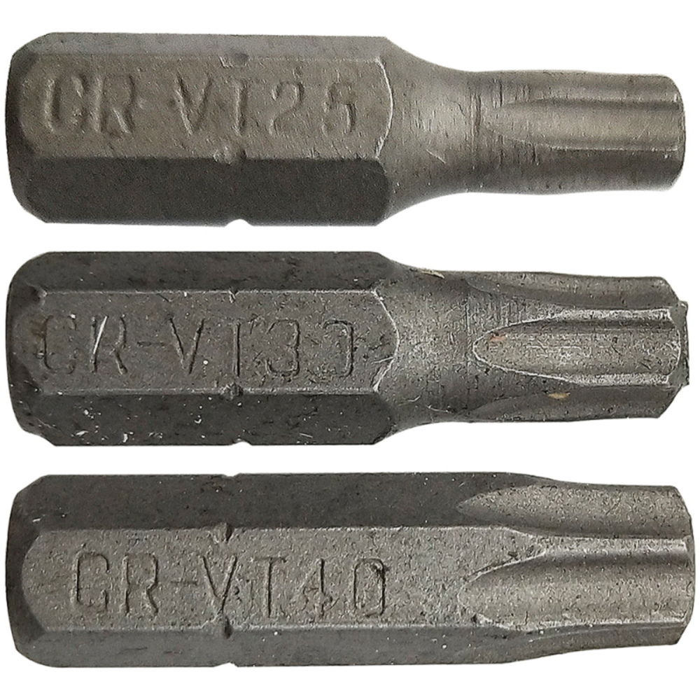 Embout de vissage -Vis sécurité -Pour vis Torx tamper N°: N25-30-40 / L: 25 TIVOLY - 11501720004