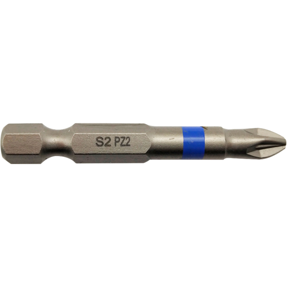 Embout de vissage -Torsion -Pour vis Pozidriv (Blister) N°: N2 / L: 50 TIVOLY - 11520720200