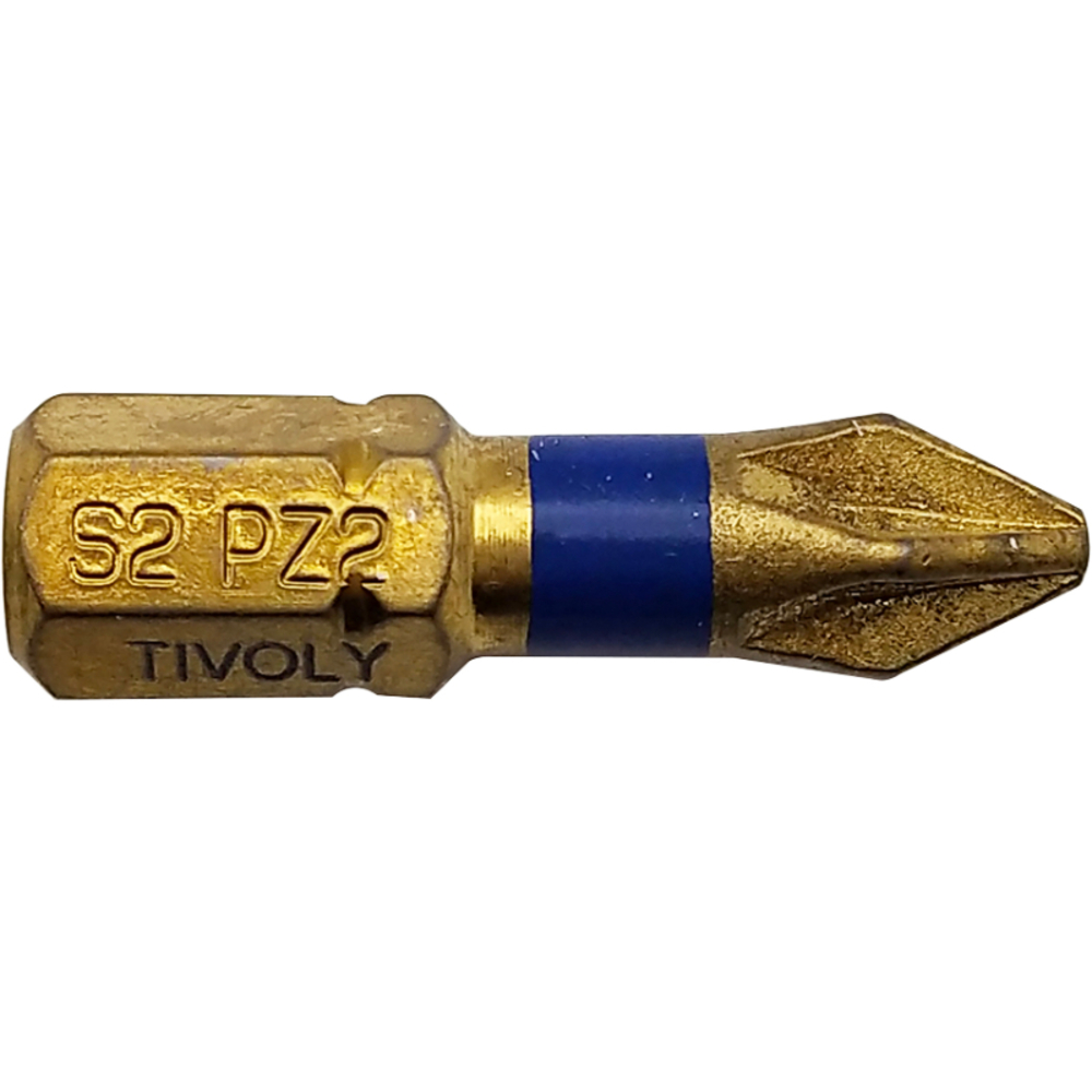 Embout de vissage -Torsion diamant IMPACT -Pour vis Pozidriv N°: N2 / L: 25 TIVOLY - 11523220200