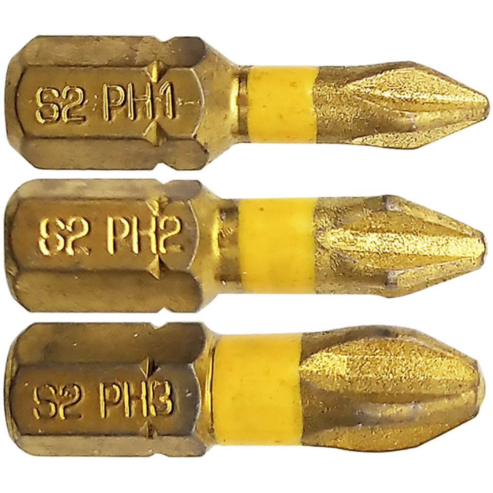 Embout de vissage -Torsion diamant IMPACT -Pour vis Phillips N°: N1-2-3 / L: 25 TIVOLY - 11523320001