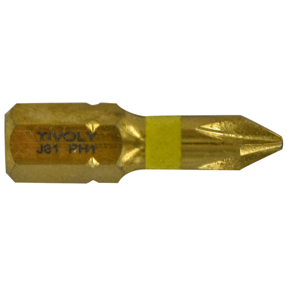 Embout de vissage -Torsion diamant IMPACT -Pour vis Phillips N°: N1 / L: 25 TIVOLY - 11523320100