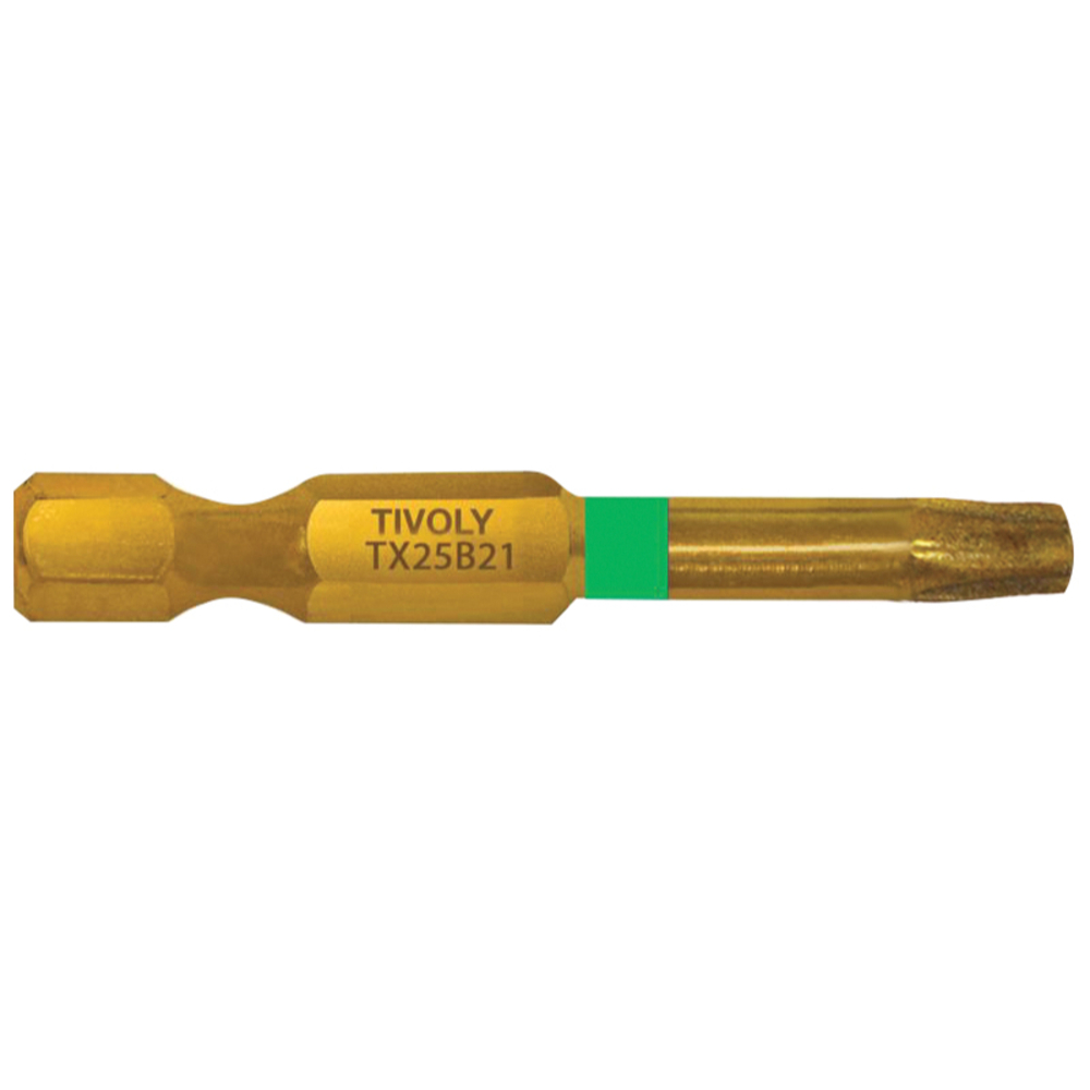 Embout de vissage -Torsion diamant IMPACT -Pour vis Torx N°: N30 / L: 50 TIVOLY - 11523423000