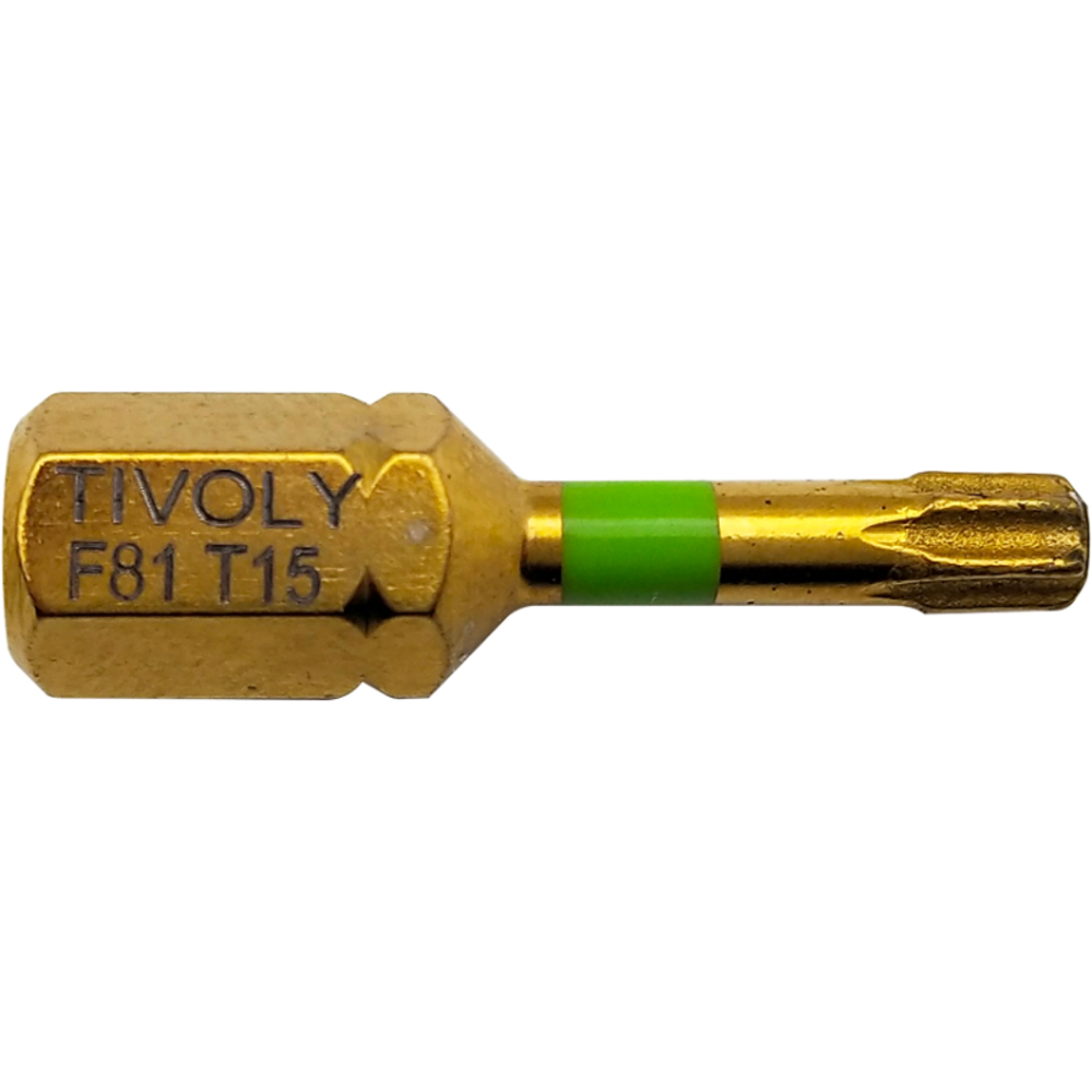 Embout de vissage -Torsion diamant IMPACT -Pour vis Torx N°: N15 / L: 25 TIVOLY - 11523521500