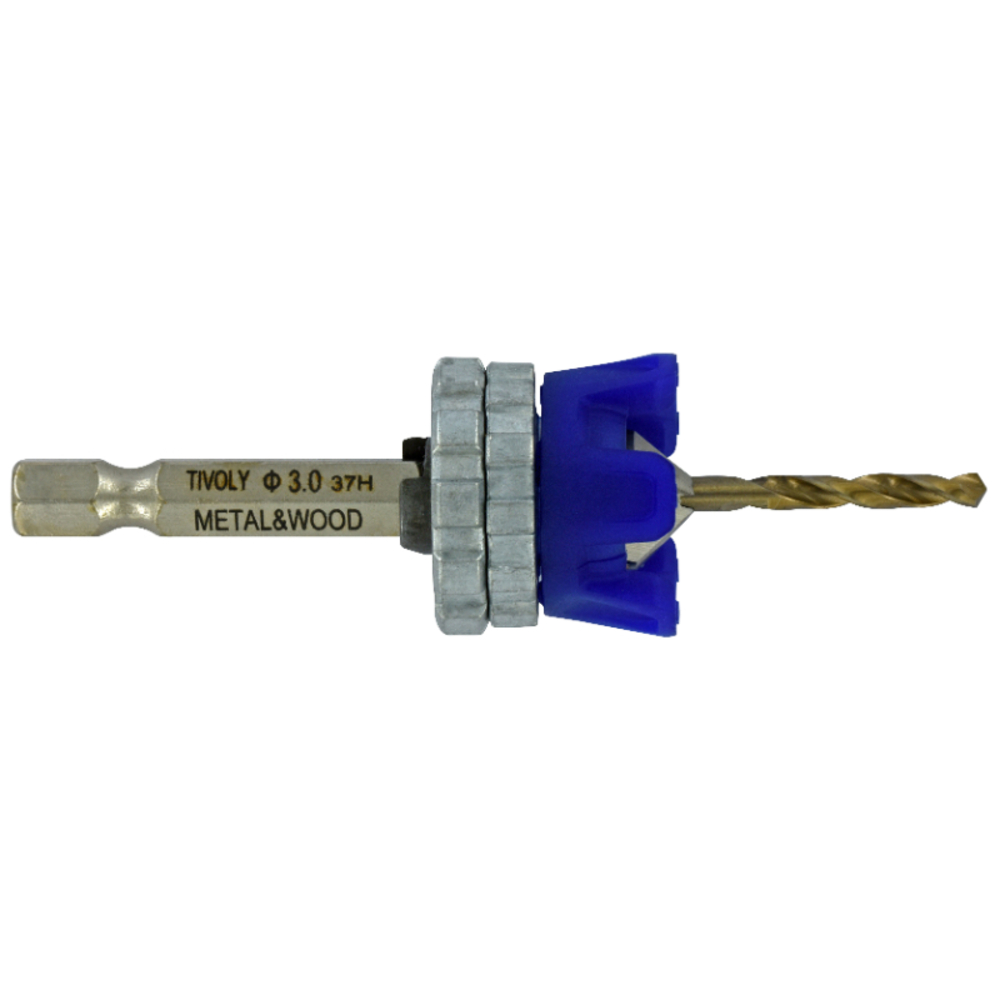 Ø3 mm mèche+fraise métal TIVOLY - 11900720300