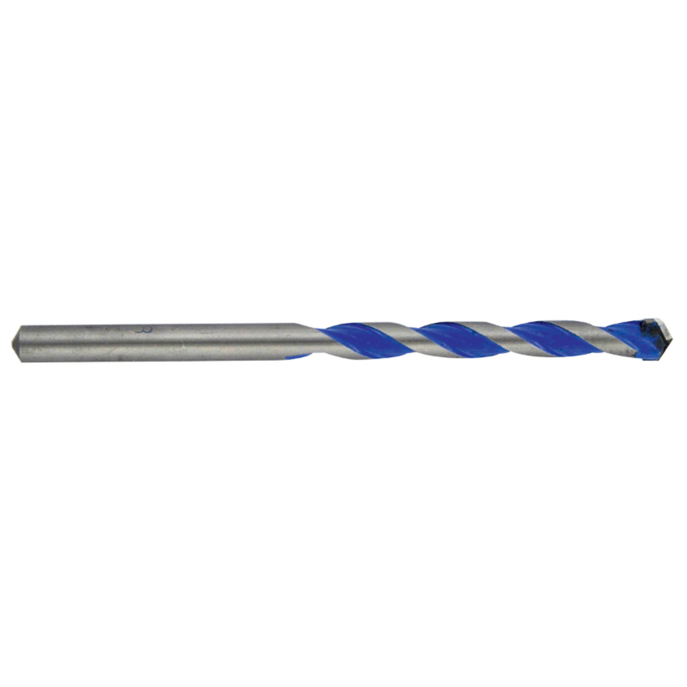 Foret 3en1 métaux bétons bois -Plaquette carbure affûtée -queue cylindrique / L: 120 Ø: 8 TIVOLY - 11901720800