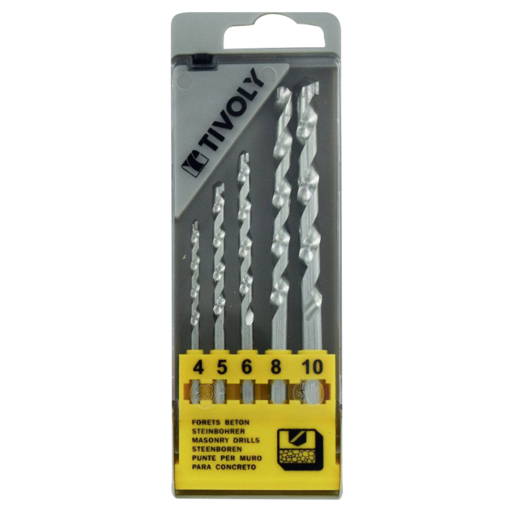 5 forets béton Ø 4 à 10mm TIVOLY - 50900170018