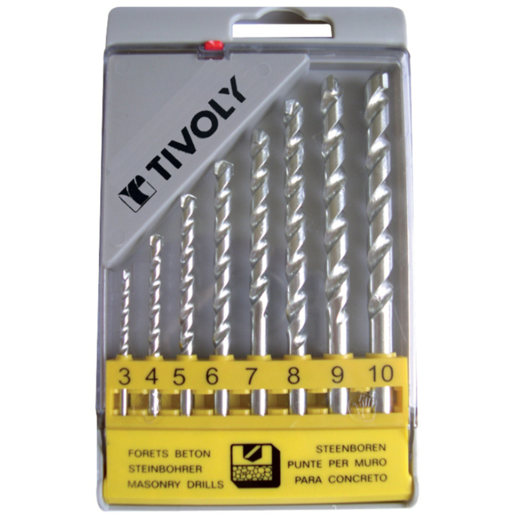 8 forets béton Ø 3 à 10mm TIVOLY - 50900170019