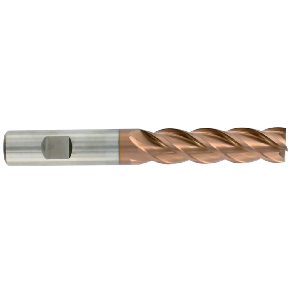 Fraise de finition HSS-E8 -Revêtue HIGHCUT -DIN844BL -Z4-6 -Hél.40° -Longue / Ø: 18 4 TIVOLY - 80362311800