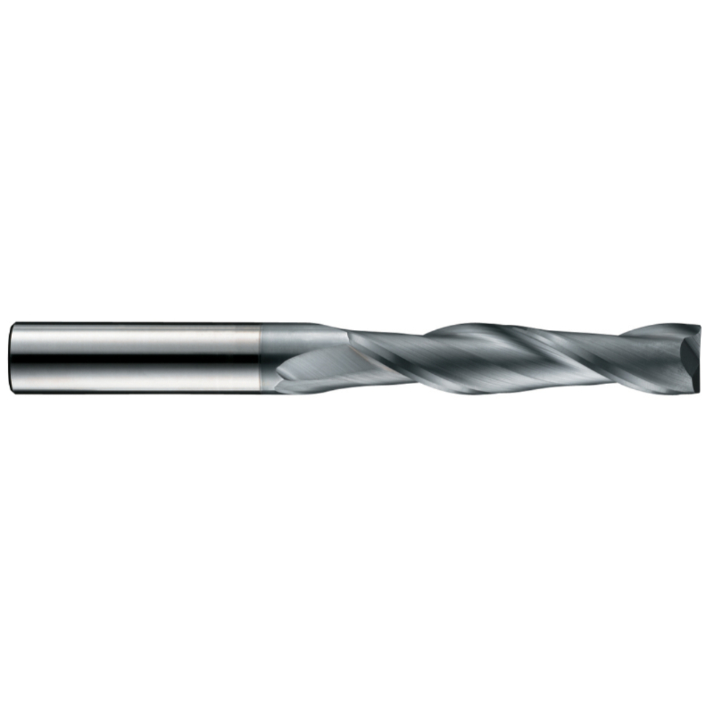 Fraise à rainurer carbure -Revêtue ALCRONA -TivolyNorm -Z2 -e8 -Hél. 30° -Chanfrein -Extra longue / Ø: 4 0 TIVOLY - 82365810400