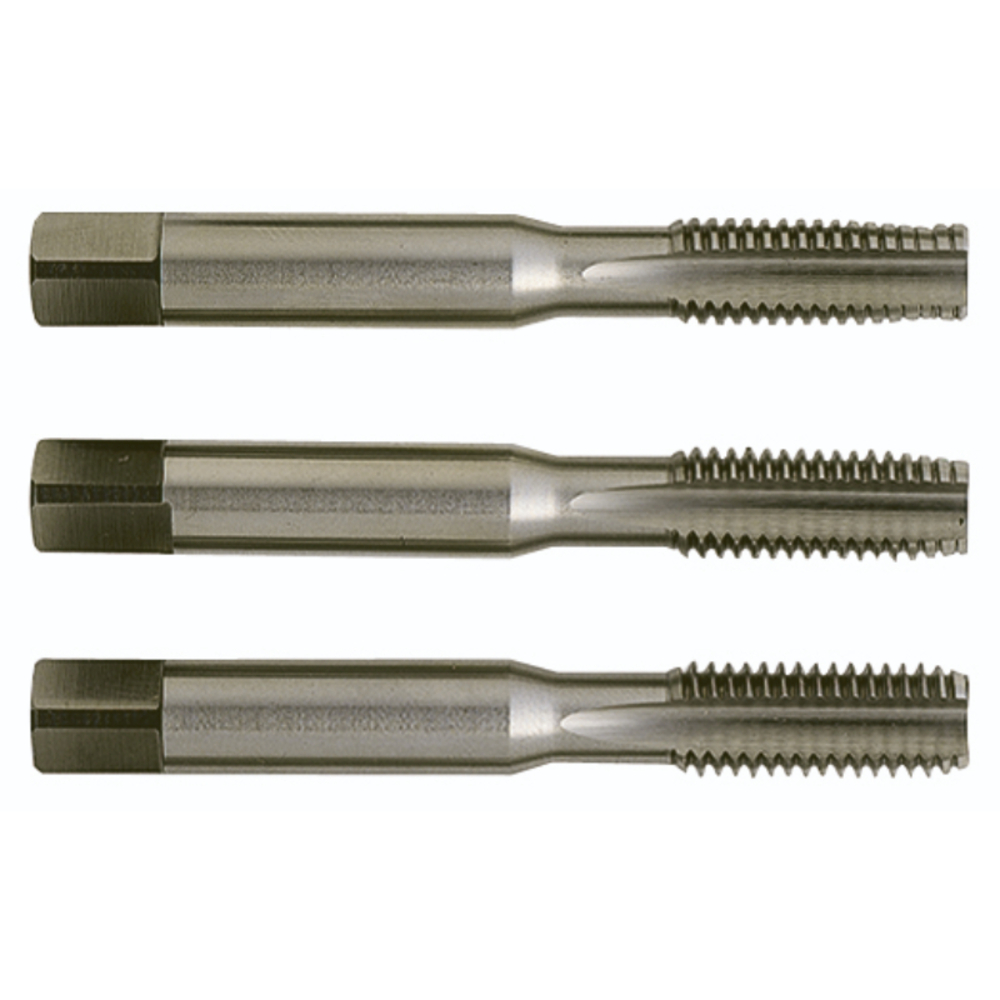 Jeu de 3 tarauds main Standard HSSE-PM -M -ISO529 -Profil étagé -6H -avec guide / Ø: 10 X 1.5 TIVOLY - 950103101000150