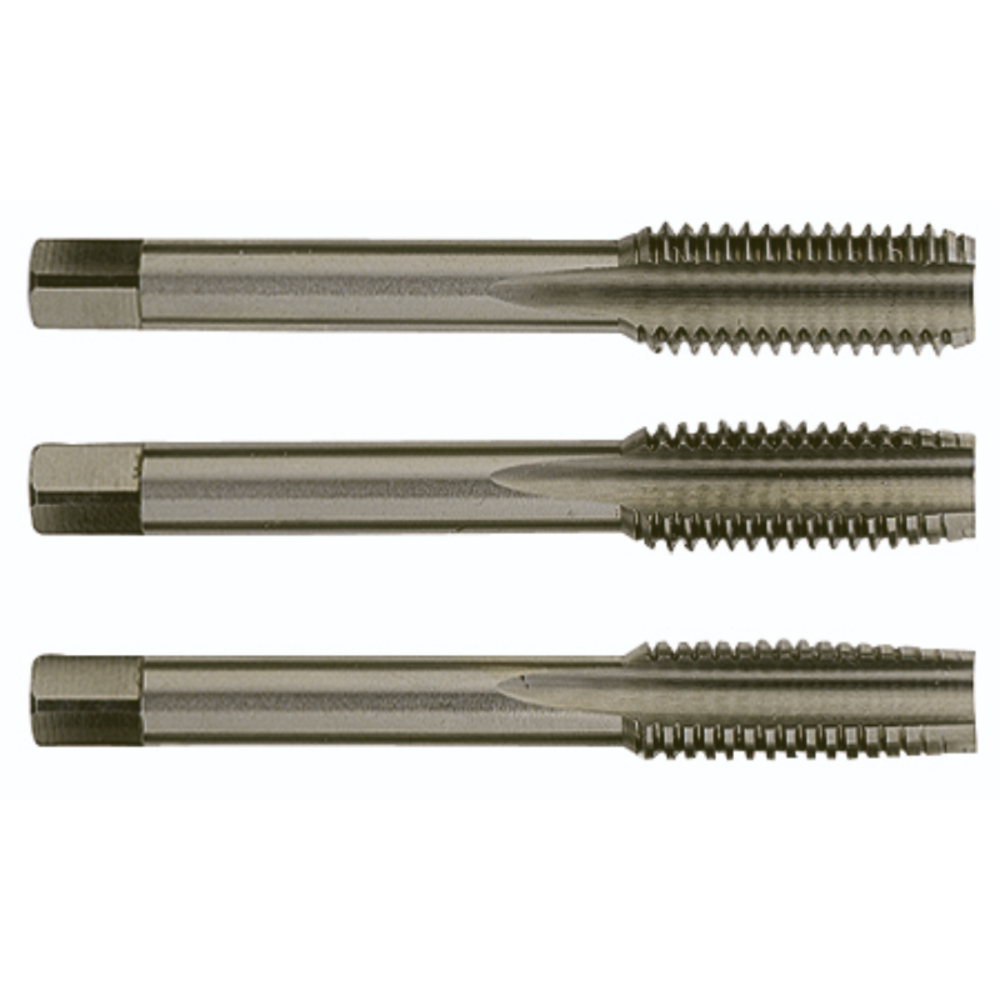 Jeu de 3 tarauds main Standard HSS -BSW -DIN 352 -Profil étagé / Ø: 3/16