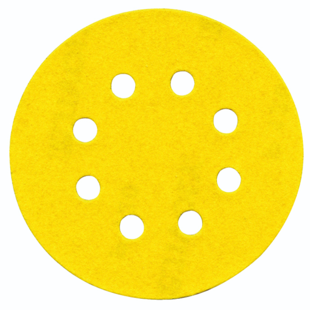 Disque-AUTO AGRIPPANT -Ø125mm -Perforation 8 trous -Pour ponceuse excentrique / Dim Ø125 / Gr : 40 TIVOLY - XT10111018214