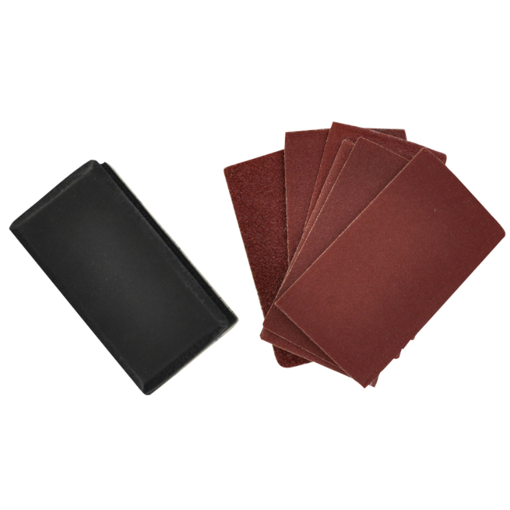 13 pièces -1 cale à poncer souple Ø 120 x70mm auto-agrippante + 12 feuilles TIVOLY - XT10151515015