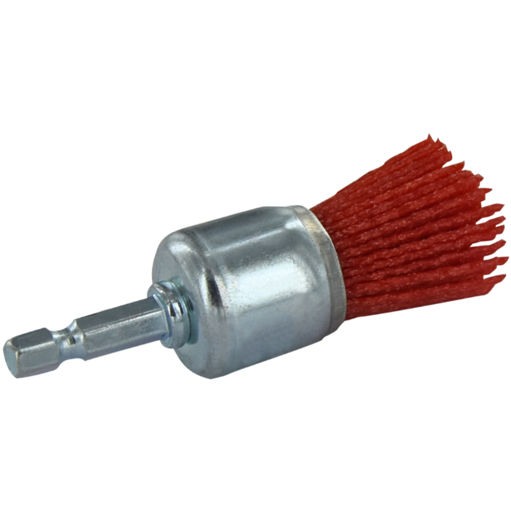 Brosse PINCEAU -Fil nylon rouge -Décapage du bois (Blister) / Ø: 22 / TIVOLY - XT20222000781