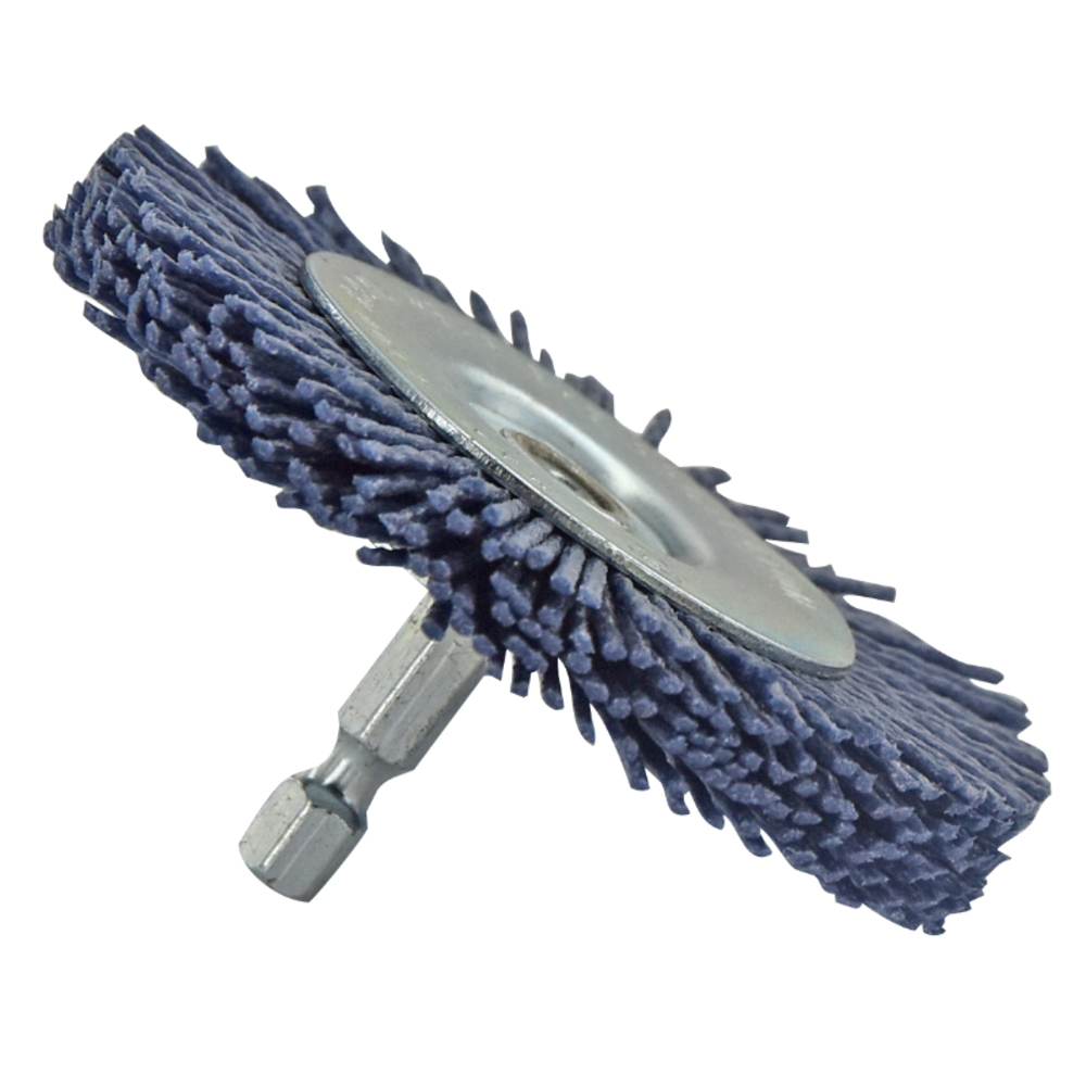 Brosse CIRCULAIRE -Fil nylon bleu -Ponçage du bois / Ø: 75 / TIVOLY - XT20222000783