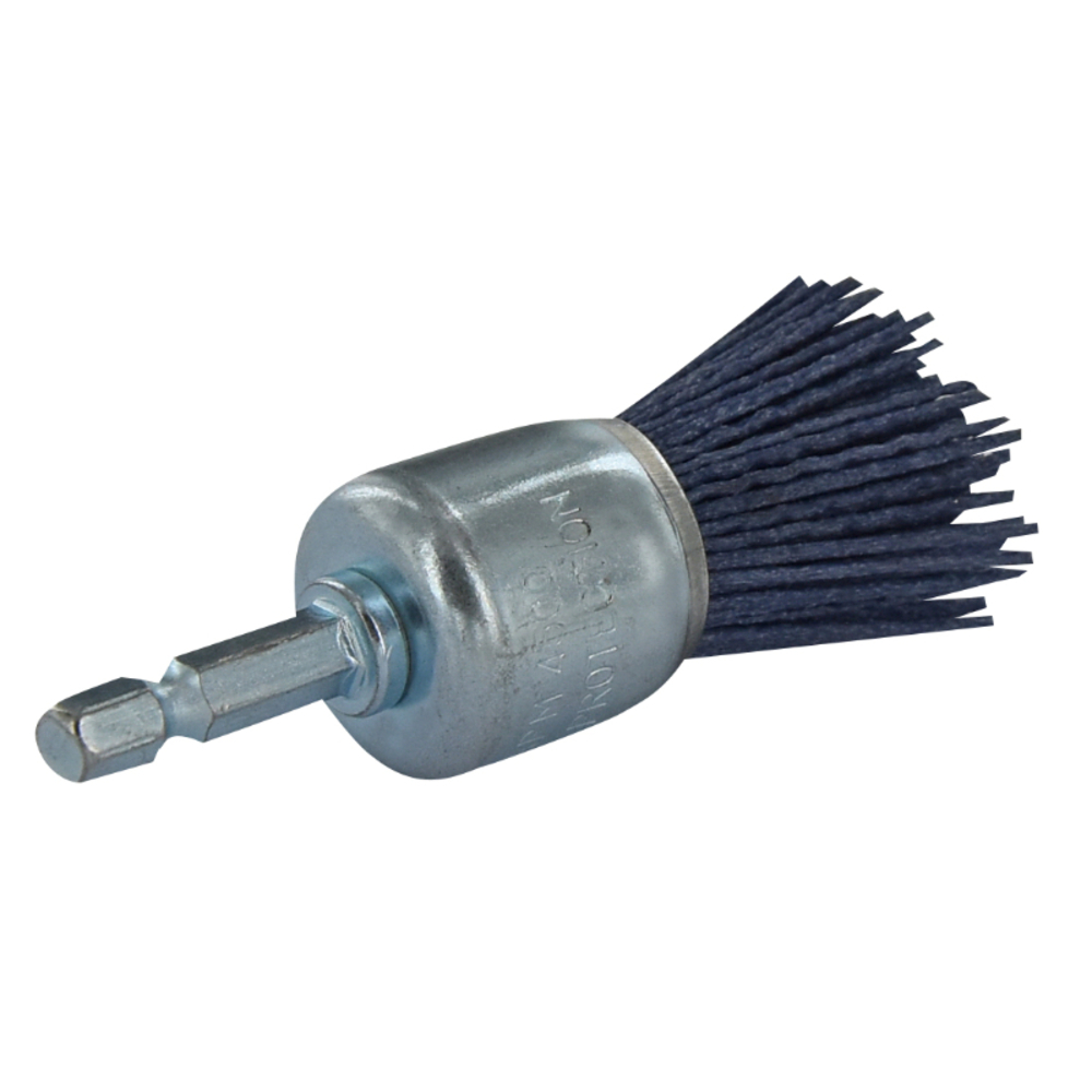 Brosse PINCEAU -Fil nylon bleu -Ponçage du bois (Blister) / Ø: 22 / TIVOLY - XT20222000787