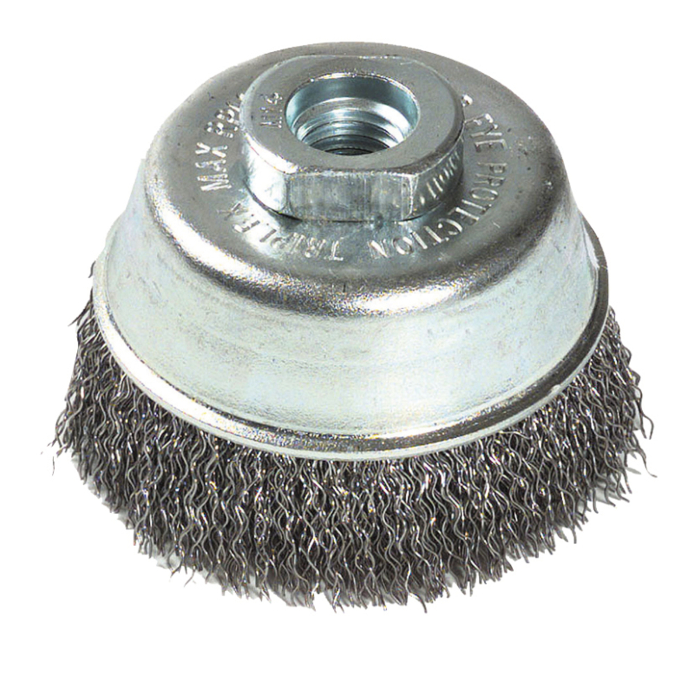 Brosse COUPE -Fil acier ondulé -Décapage du métal (Blister) / Ø: 75 / 0.35 TIVOLY - XT20252006000