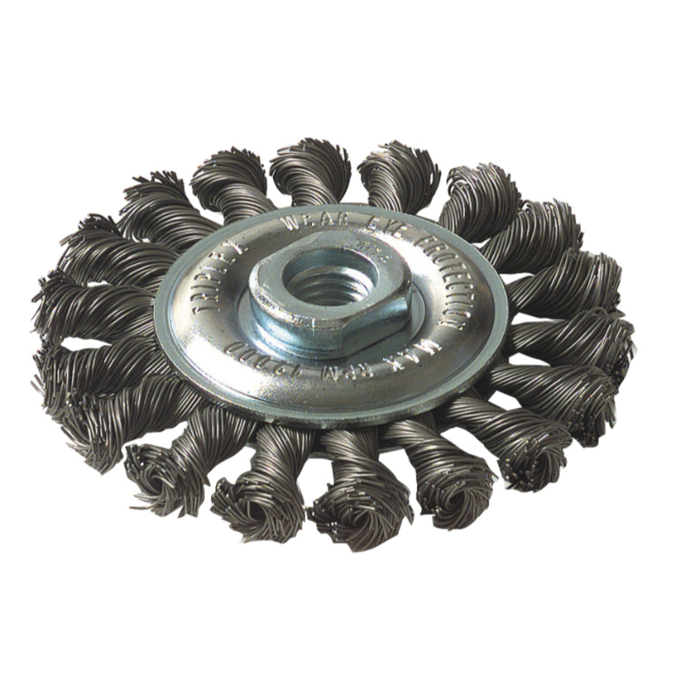 Brosse CIRCULAIRE -Fil acier torsadé -Décapage du métal / Ø: 95 / 0.5 TIVOLY - XT20252006005