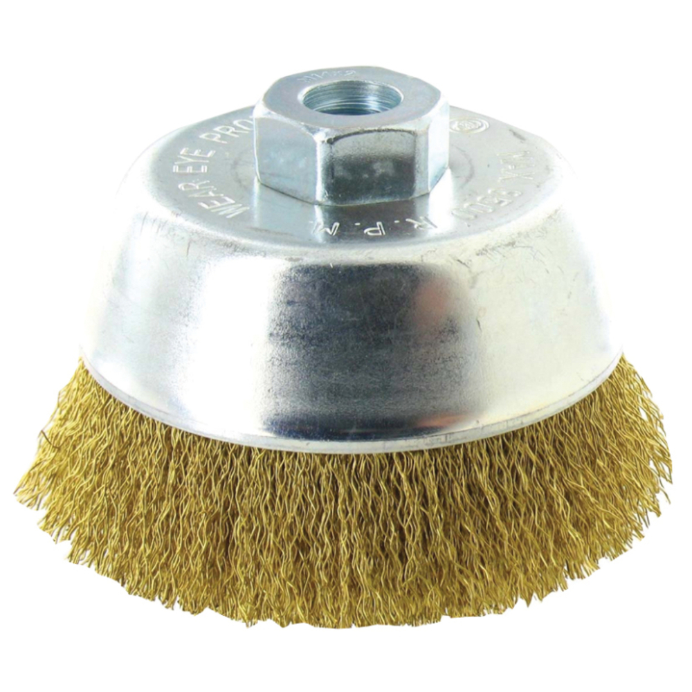 Brosse COUPE -Fil laiton -Décapage du bois, laiton (Blister) / Ø: 70 / 0.25 TIVOLY - XT20252006007