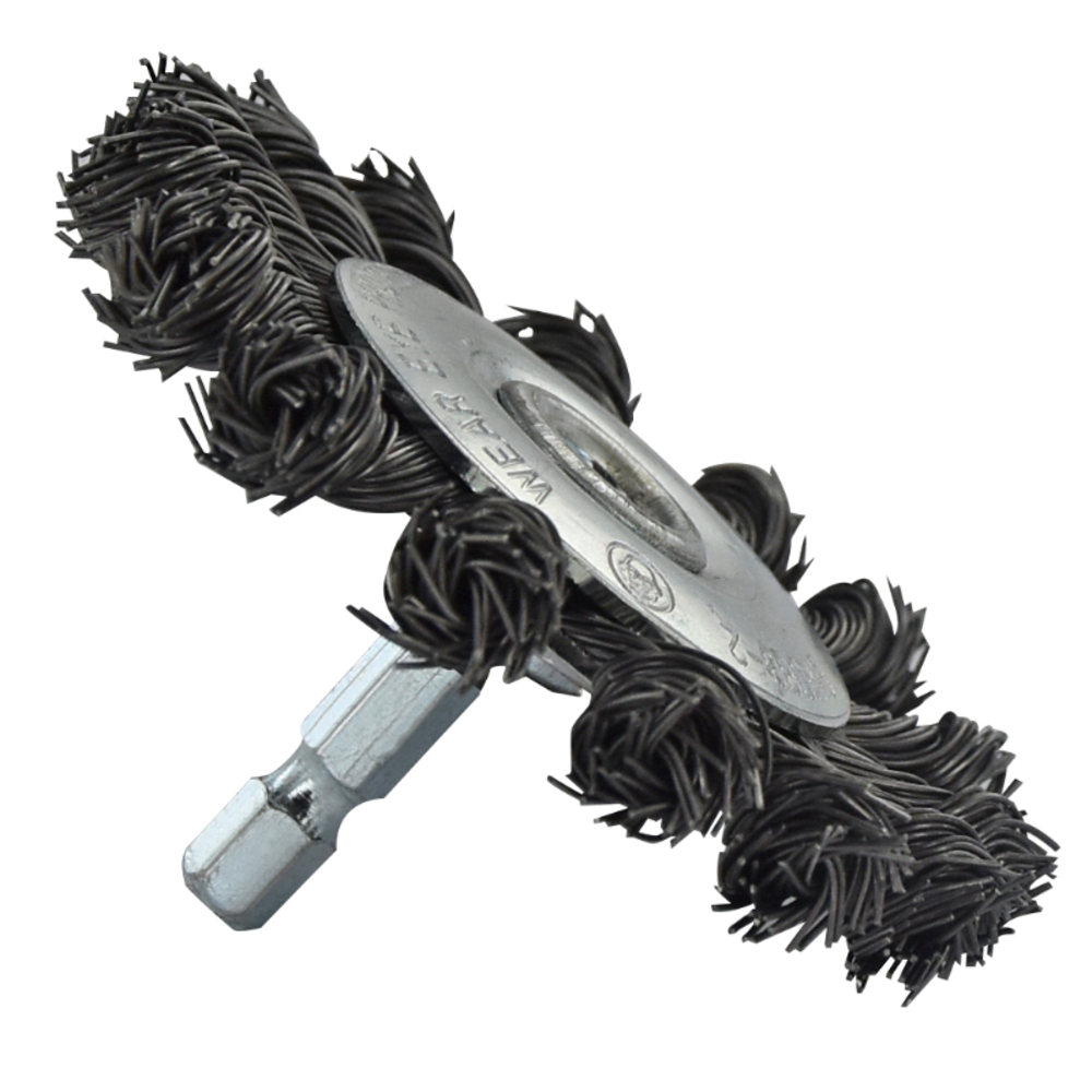 Brosse CIRCULAIRE -Fil acier torsadé -Gros décapage du métal / Ø: 75 / 0.5 TIVOLY - XT20252006068