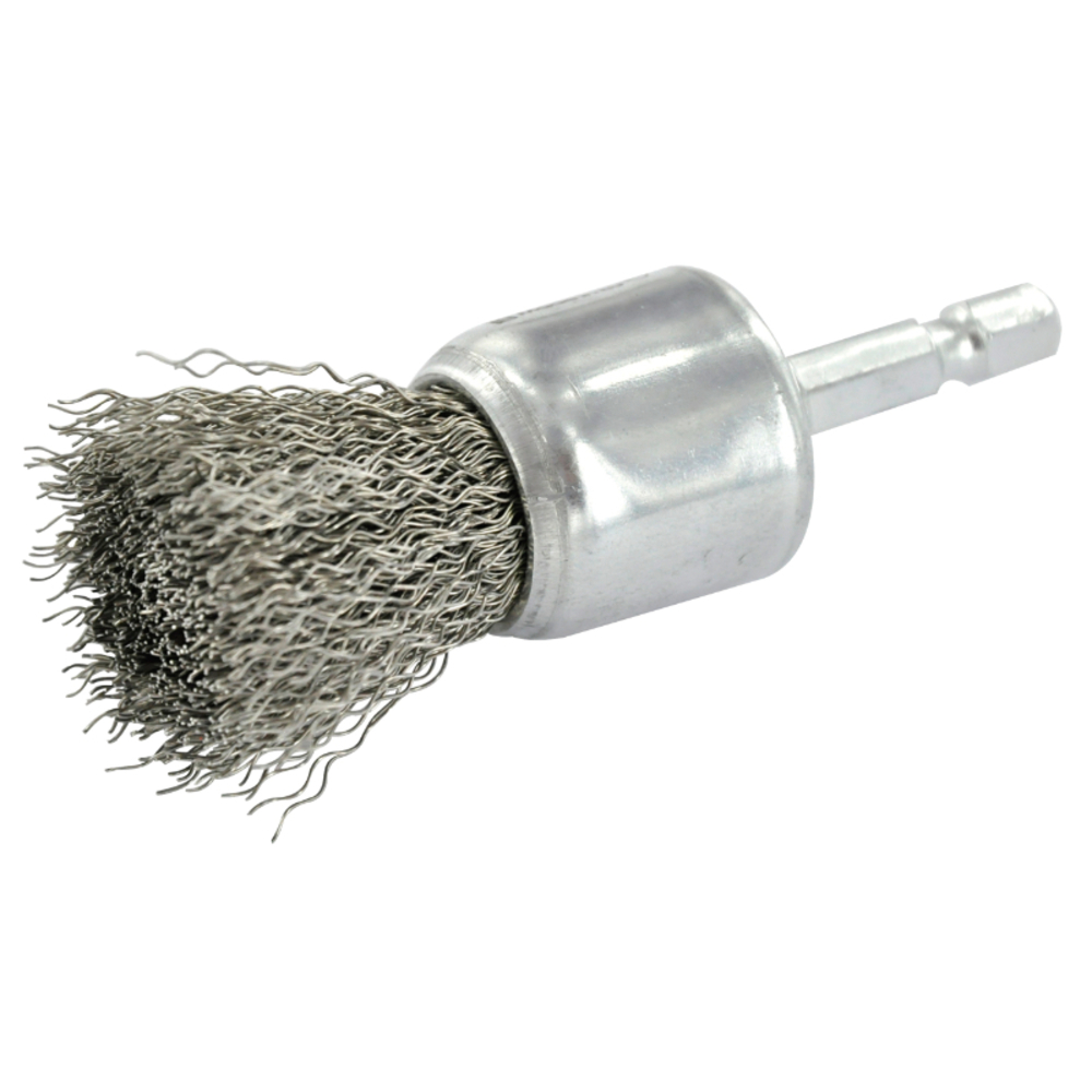 Brosse PINCEAU -Fil inox -Décapage de l'inox, métal (Blister) / Ø: 24 / 0.3 TIVOLY - XT202520123