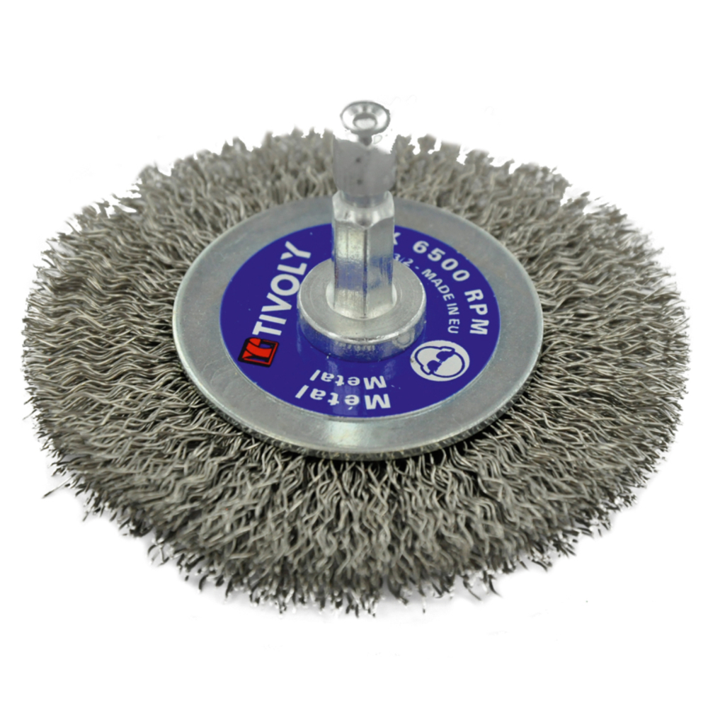 Brosse CIRCULAIRE -Fil inox -Décapage de l'inox (Blister Box) / Ø: 70 / 0.3 TIVOLY - XT202520125