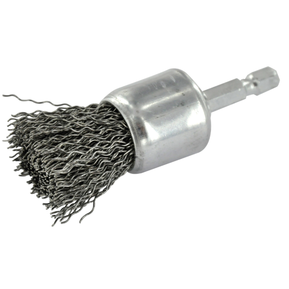 Brosse PINCEAU -Fil acier ondulé -Gros décapage du métal / Ø: 24 / 0.5 TIVOLY - XT202520129