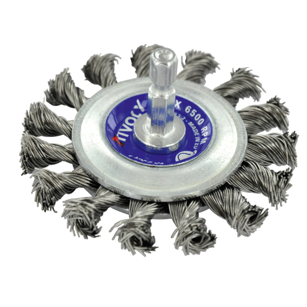 Brosse CIRCULAIRE -Fil acier torsadé -Gros décapage du métal / Ø: 75 / 0.5 TIVOLY - XT202520131