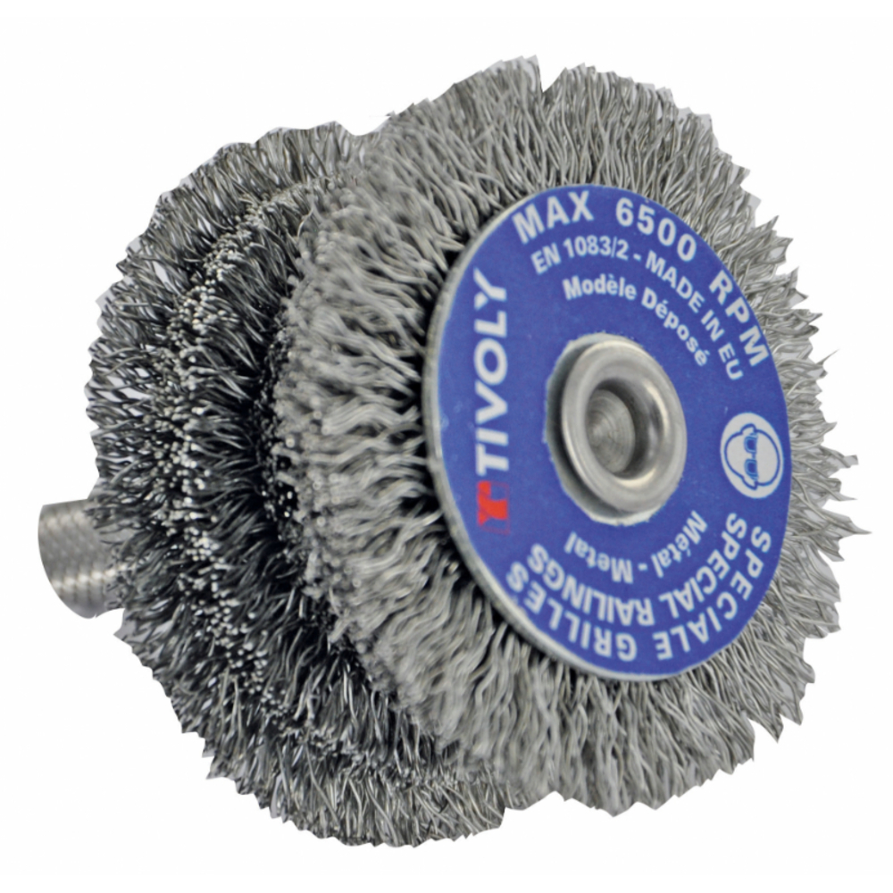 Brosse CIRCULAIRE ETAGEE -fil acier -décapage du métal / Ø: 60 / 0.35 TIVOLY - XT202520140