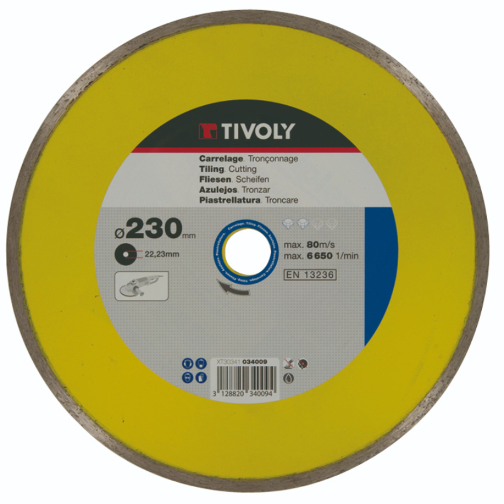 Disque DIAMANT -CARRELAGES -Gamme Économique / Ø: 125 / Ep: 1.6 TIVOLY - XT30341113408