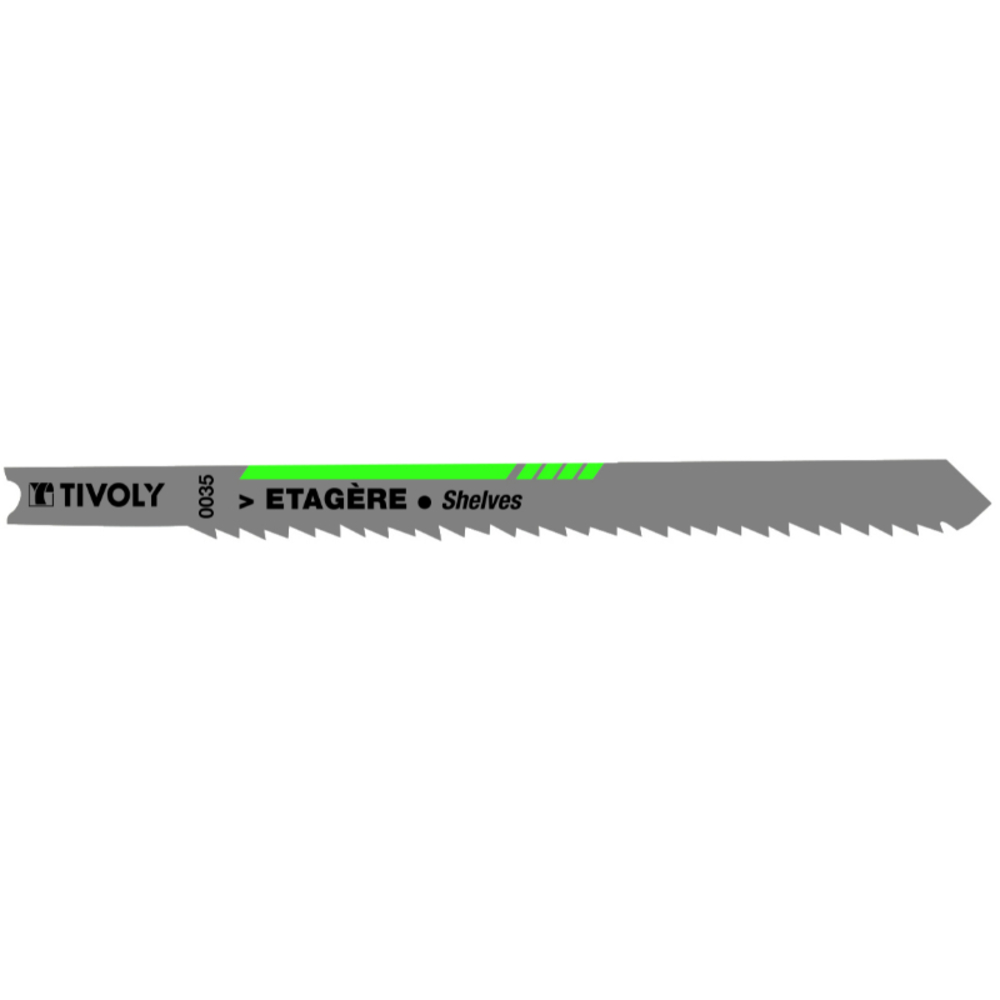 Lame de scie sauteuse -Pour étagères -Attache U / L: 100 / H: 75 / Droite TIVOLY - XT505320035