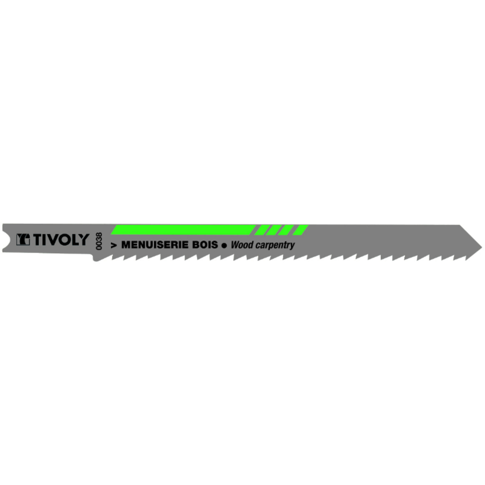 Lame de scie sauteuse -Pour menuiserie bois -Attache U / L: 100 / H: 75 / Droite TIVOLY - XT505320038