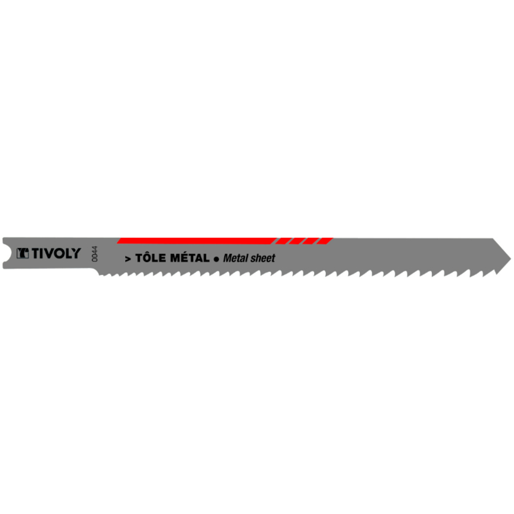 Lame de scie sauteuse -Pour tôle métal -Attache U / L: 100 / H: 75 / Droite TIVOLY - XT505320044