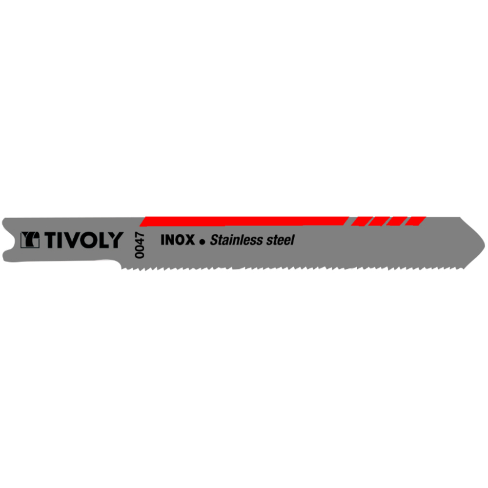 Lame de scie sauteuse -Pour inox -Attache U (Blister) / L: 75 / H: 50 / Droite TIVOLY - XT505320047