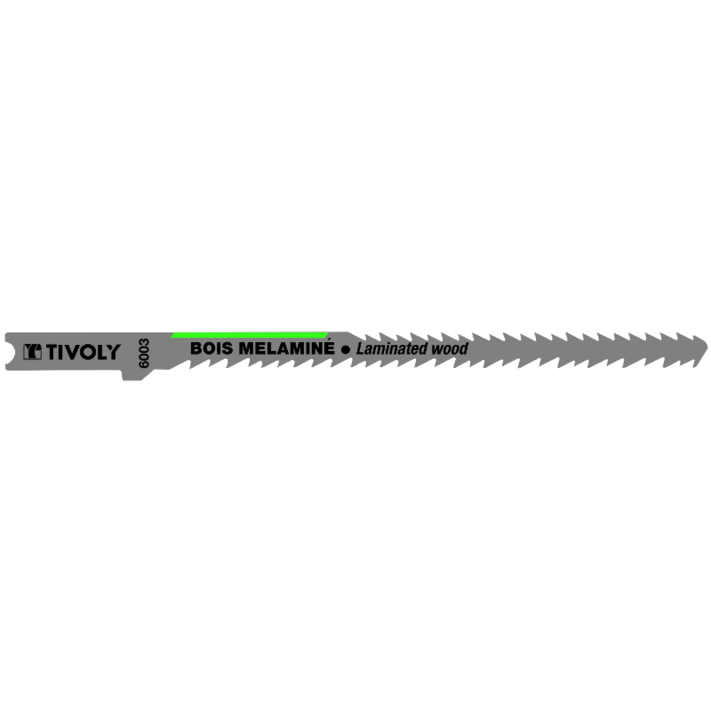 Lame de scie sauteuse -Double denture -Pour bois mélaminé -Attache U / L: 115 / H: 95 / Mixte TIVOLY - XT505326003